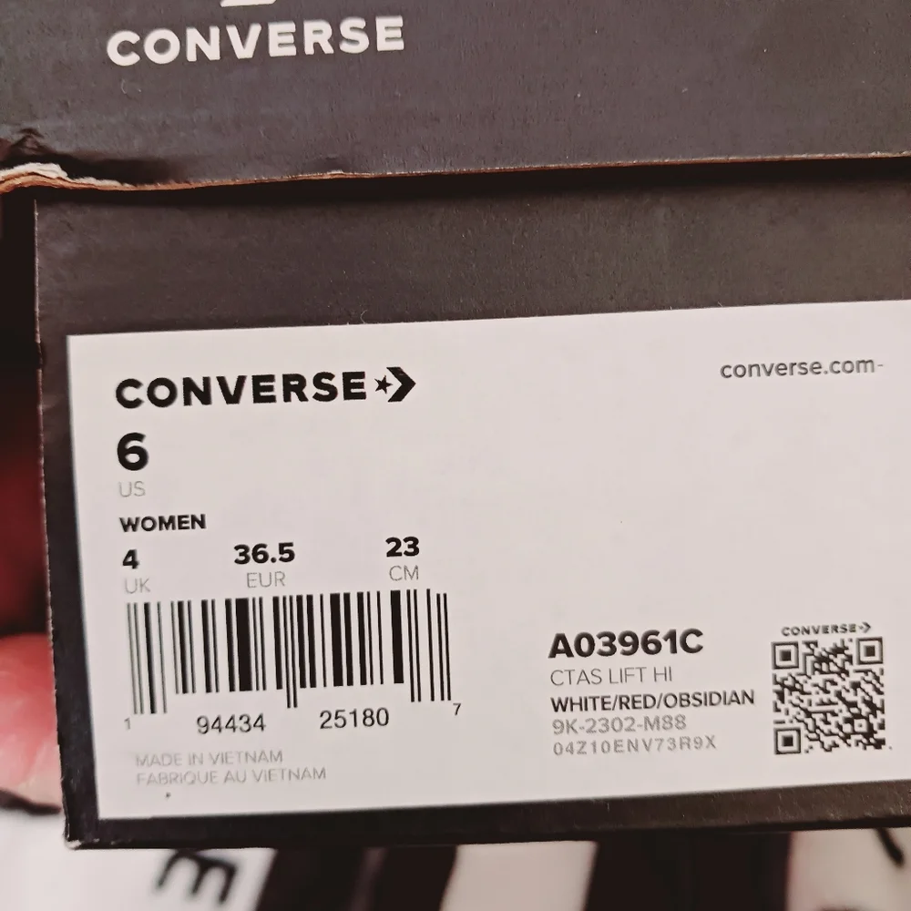 Converse Chuck Taylor All Star Lift Retro Denim Shoes Size 6 - Picture 12 of 12